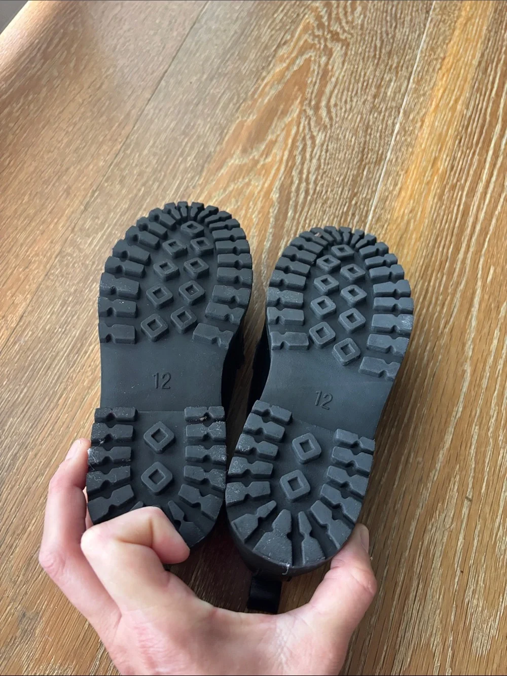Black loafers